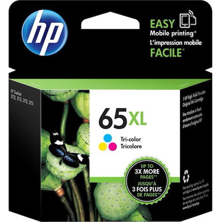 HP 65XL Original High Yield Inkjet Ink Cartridge - Tri-colour - 1 Pack