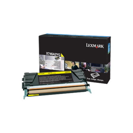 Lexmark Standard Yield Laser Toner Cartridge - Yellow - 1 / Pack