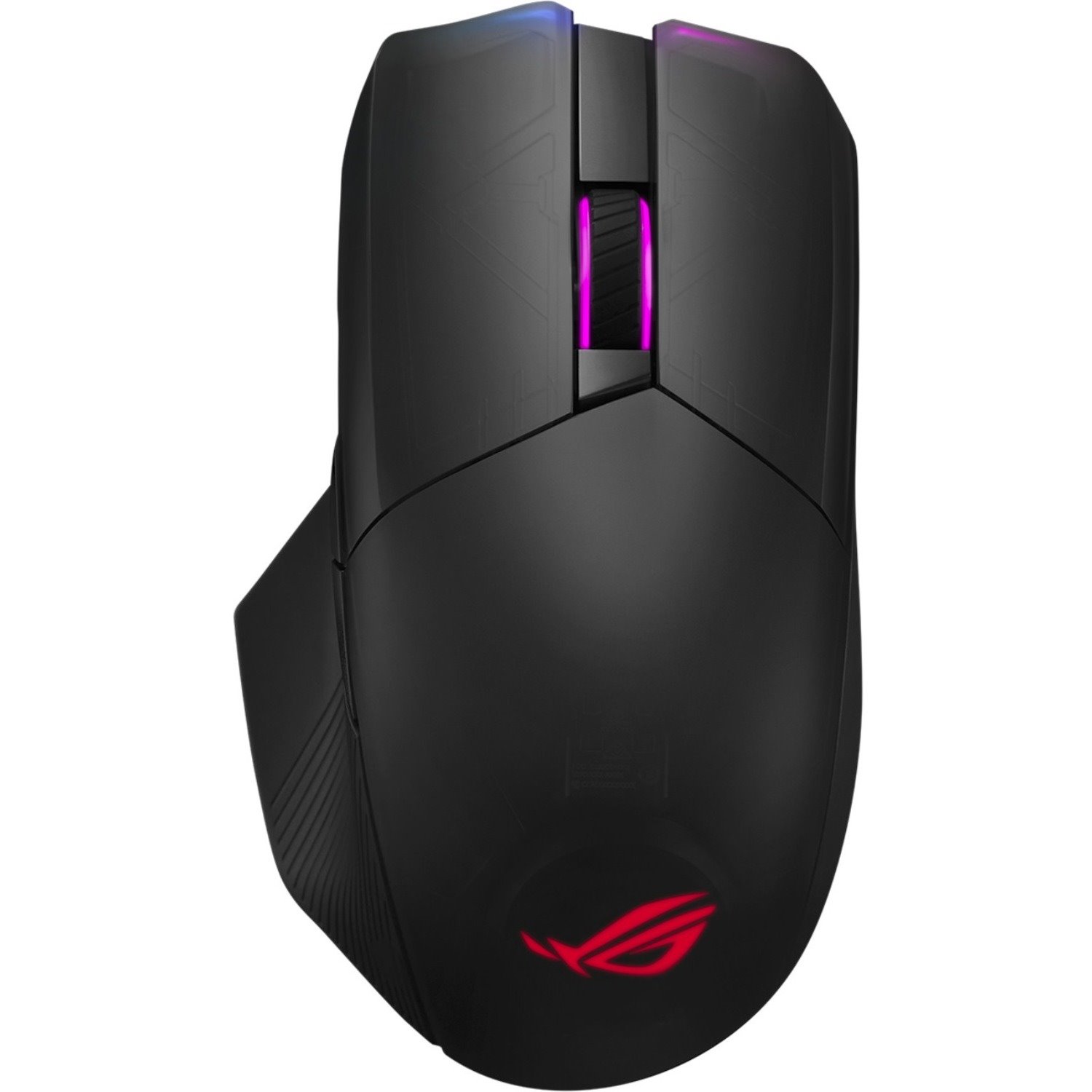Asus ROG Chakram Gaming Mouse - Bluetooth/Radio Frequency - USB - Optical - 7 Button(s) - Black - 1 Pack