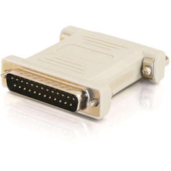 C2G DB25 Male to DB25 Female Null Modem Adapter