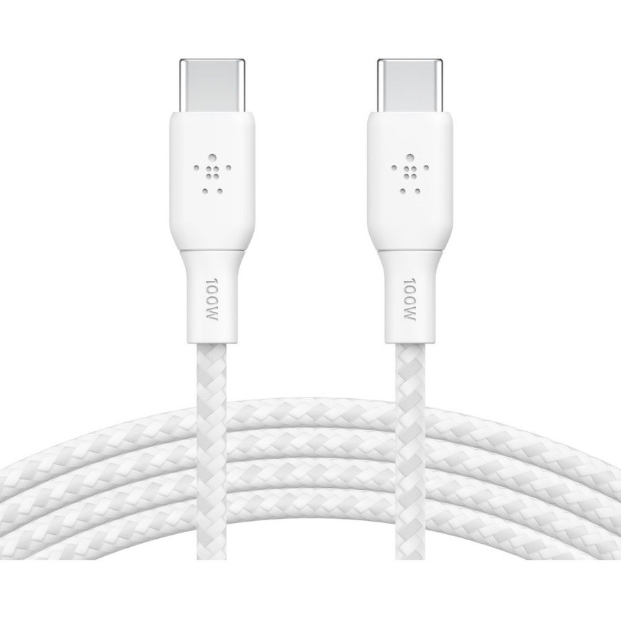 Belkin BoostCharge USB-C to USB-C Cable 100W - (2 meter / 6.6 foot, White)