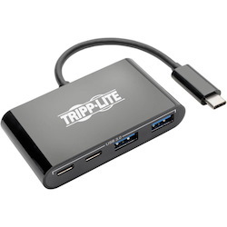 Tripp Lite by Eaton 4-Port USB-C Hub USB 3.x (5Gbps) 2x USB-A 2x USB-C Black