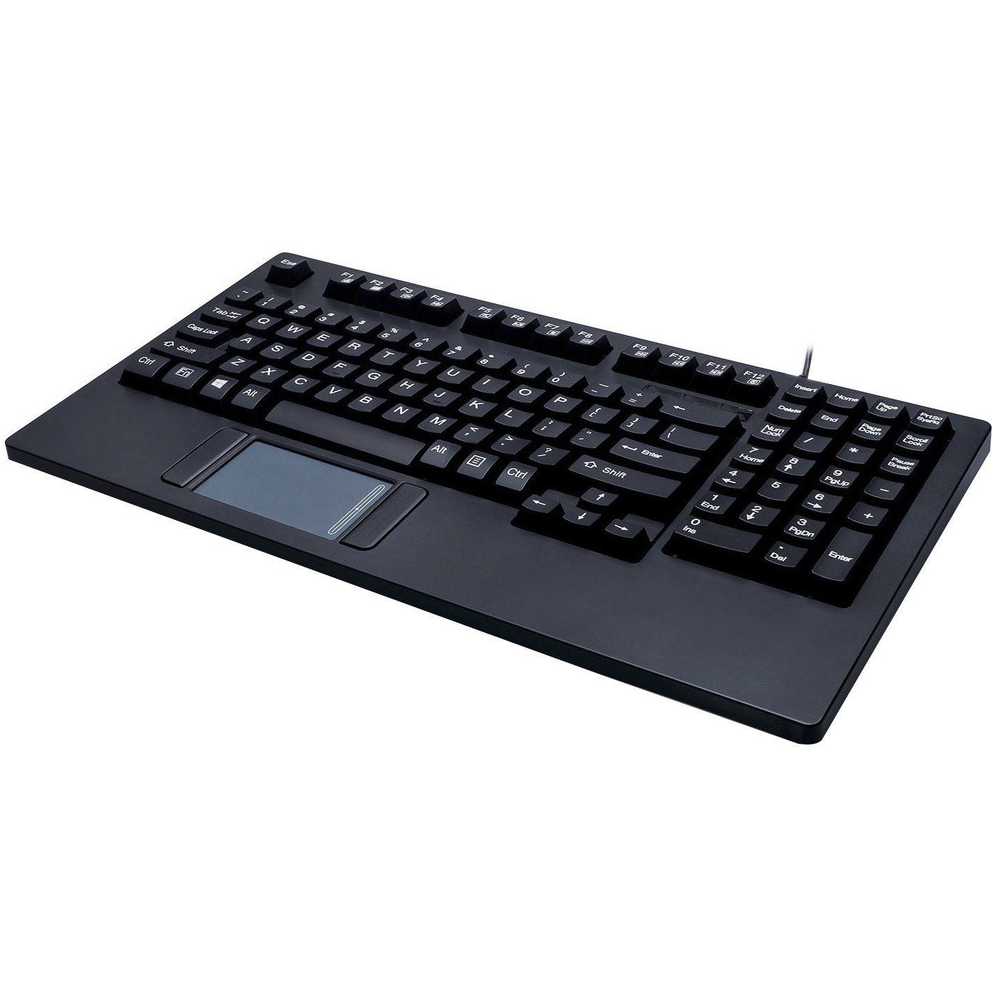 Adesso EasyTouch AKB-425UB Keyboard - Cable Connectivity - USB Interface - TouchPad - English (US) - Black