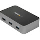 StarTech.com 4 Port USB C Hub with Power Adapter, USB 3.2 Gen 2 (10Gbps), 4x USB Type A, Self Powered, Fast Charge Port, Mountable