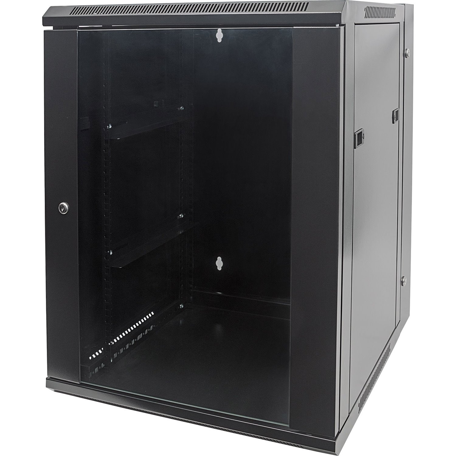 Intellinet Network Cabinet, Wall Mount (Double Section), 9U, 550mm Depth, Black, Assembled, Max 30kg, 19" , Three Year Warranty