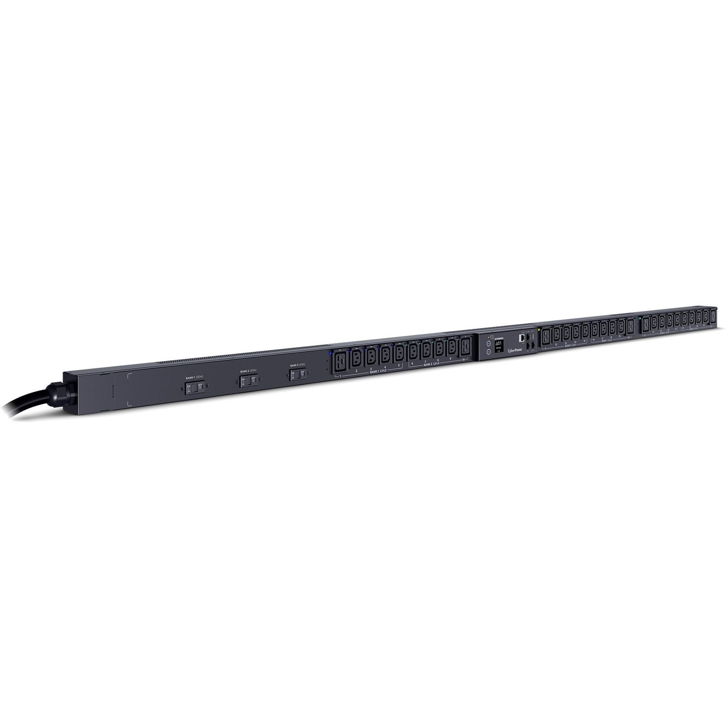 CyberPower PDU83106 3 Phase 200 - 240 VAC 30A Switched Metered-by-Outlet PDU