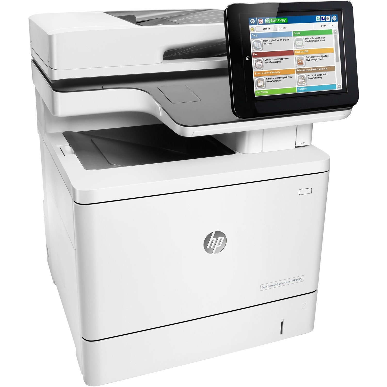 HP LaserJet M577dn Laser Multifunction Printer - Colour