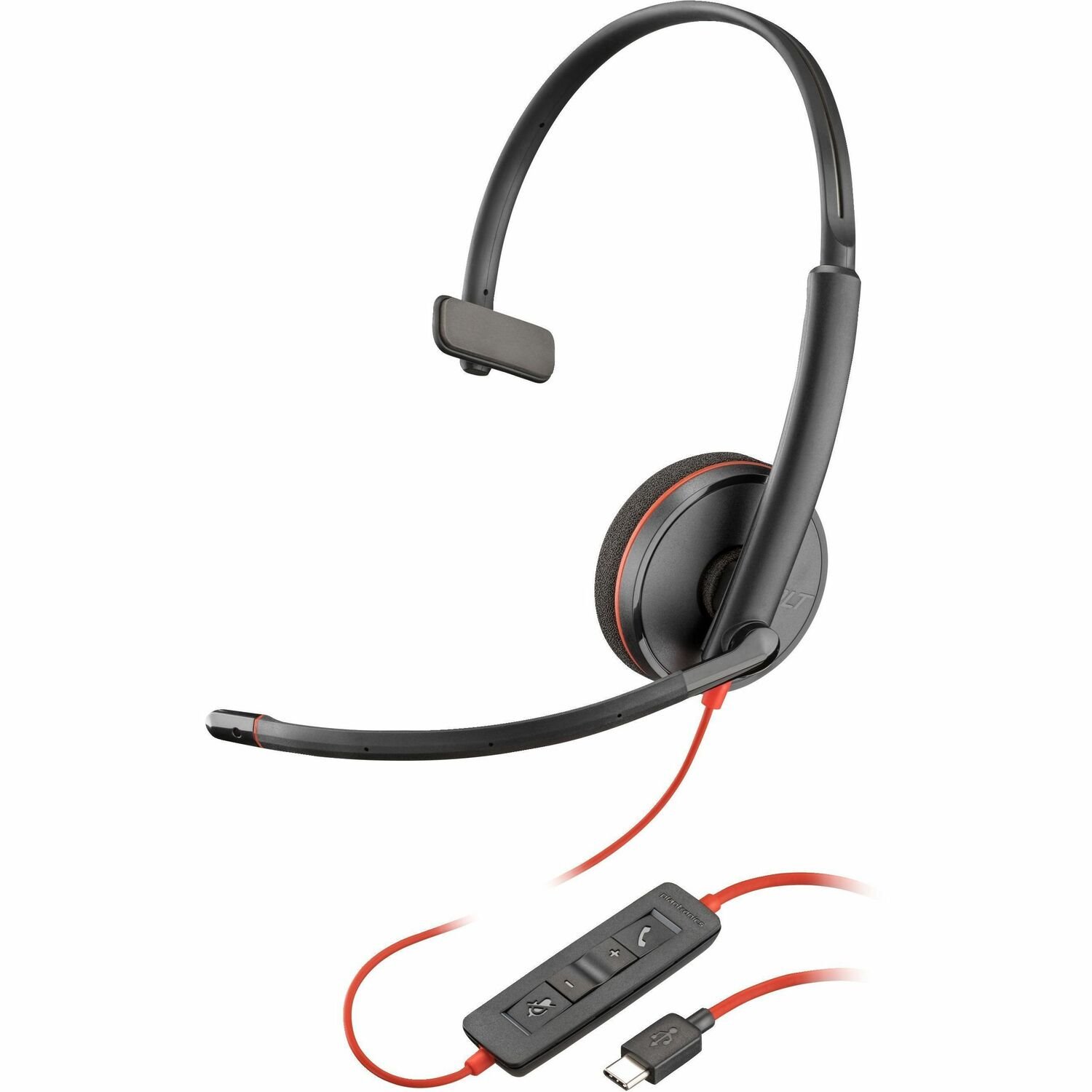 Poly Blackwire 3210 Monaural USB-C Headset TAA (Bulk)