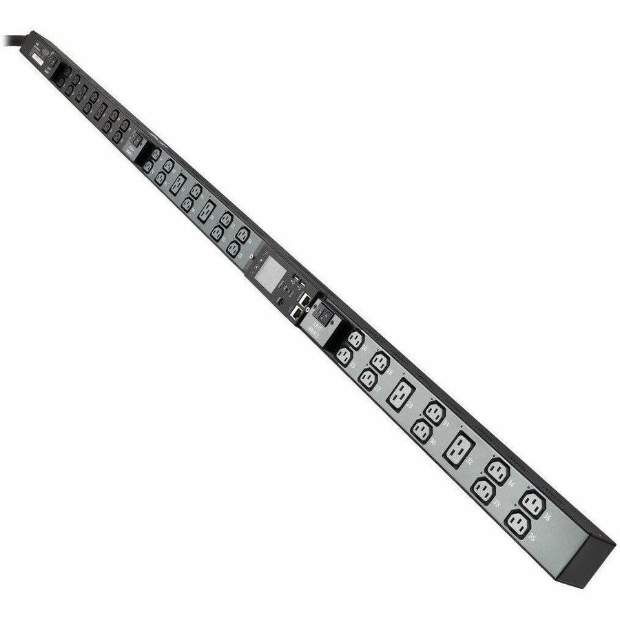 Eaton 12.6kW 200-240V 3-Phase IsoBreaker Managed PDU - Gigabit, 36 Outlets, CS8365C Input, LCD, 10 ft. (3 m) Cord, 0U, 70 in. (1.8 m) Height, TAA