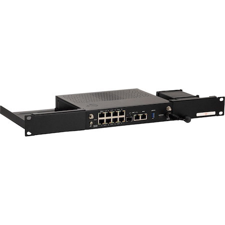 RACKMOUNT.IT CP-Rack RM-CP-T6 1U Rack-mountable Rack Shelf for Firewall, LAN Switch, Patch Panel - 482.60 mm Rack Width - Jet Black