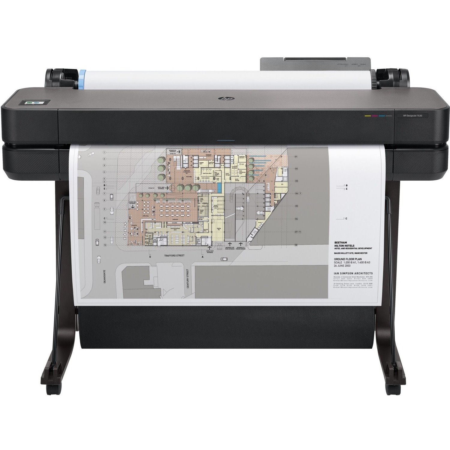 HP Designjet T630 Inkjet Large Format Printer - 914 mm (35.98") Print Width - Colour