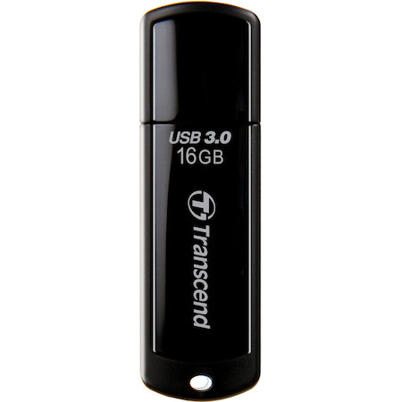 Transcend JetFlash 700 16 GB USB 3.0 Flash Drive - Black