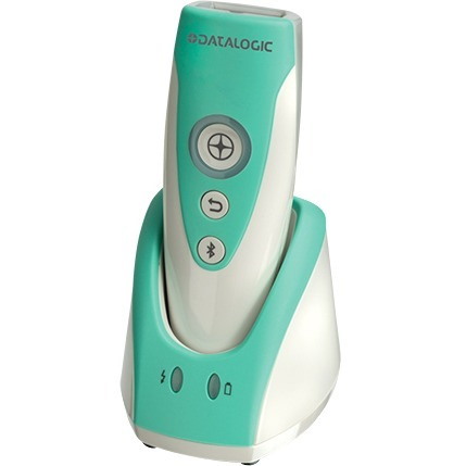 Datalogic RIDA DBT6420 Handheld Barcode Scanner Kit - Wireless Connectivity - Light Green, White