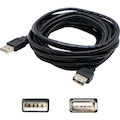 AddOn 5-Pack of 10ft USB 2.0 (A) Male to Female Black Cables