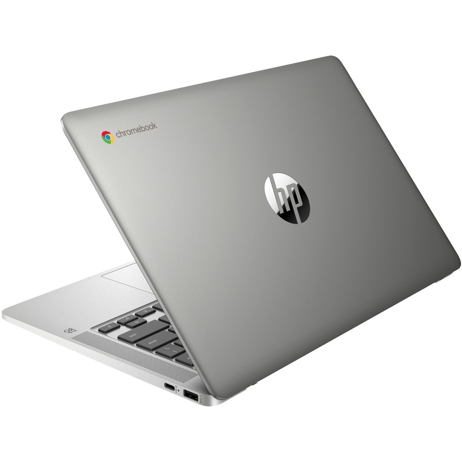 HP Chromebook 14a-na0230nr 14" Touchscreen Chromebook - HD - 1366 x 768 - Intel Celeron N4120 Quad-core (4 Core) 1.10 GHz - 4 GB Total RAM - 64 GB Flash Memory - Mineral Silver