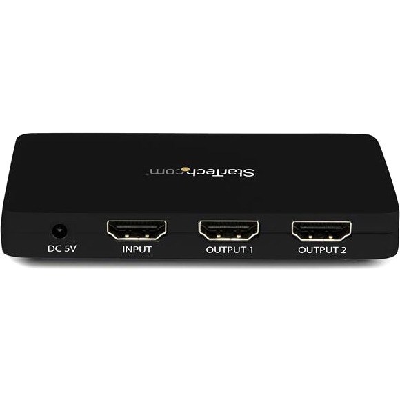 StarTech.com HDMI Splitter 1 In 2 Out - 4k 30Hz - 2 Port - Aluminum - HDMI Multi Port - HDMI Audio Splitter