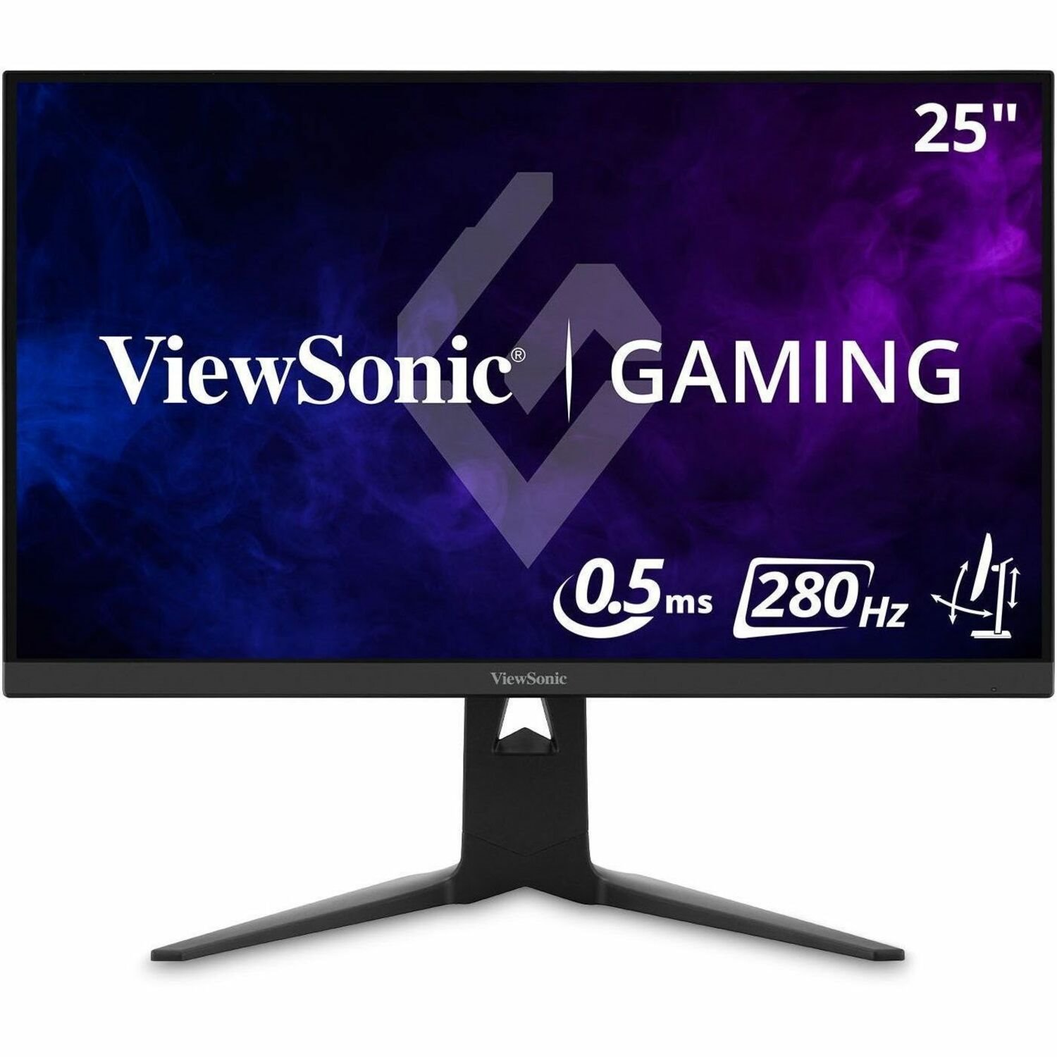 ViewSonic XG2536 25 Inch 1080p 0.5ms 280Hz IPS Gaming Monitor with FreeSync Premium, RGB Lighting, Advanced Ergonomics, HDMI 2.0, DP and 65W USB-C