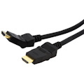 StarTech.com 6ft Swivel HDMI Cable, 4K 30Hz High Speed Rotating UHD HDMI Cord, HDMI 1.4 Pivot Cable with 180&deg; Swivel Connector M/M