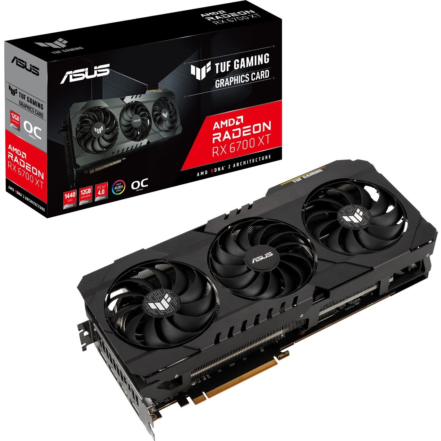 Asus AMD Radeon RX 6700 XT Graphic Card - 12 GB GDDR6