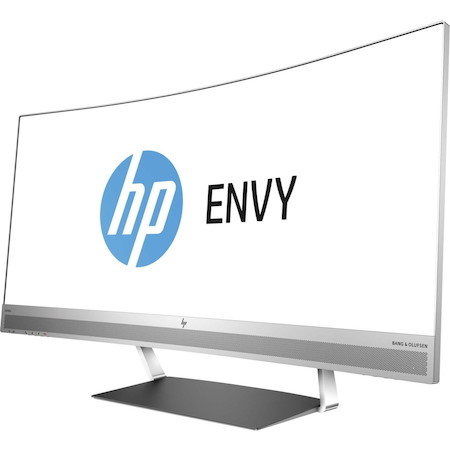 HP Home 34 Webcam UW-QHD Curved Screen LCD Monitor - 21:9 - Black, Silver