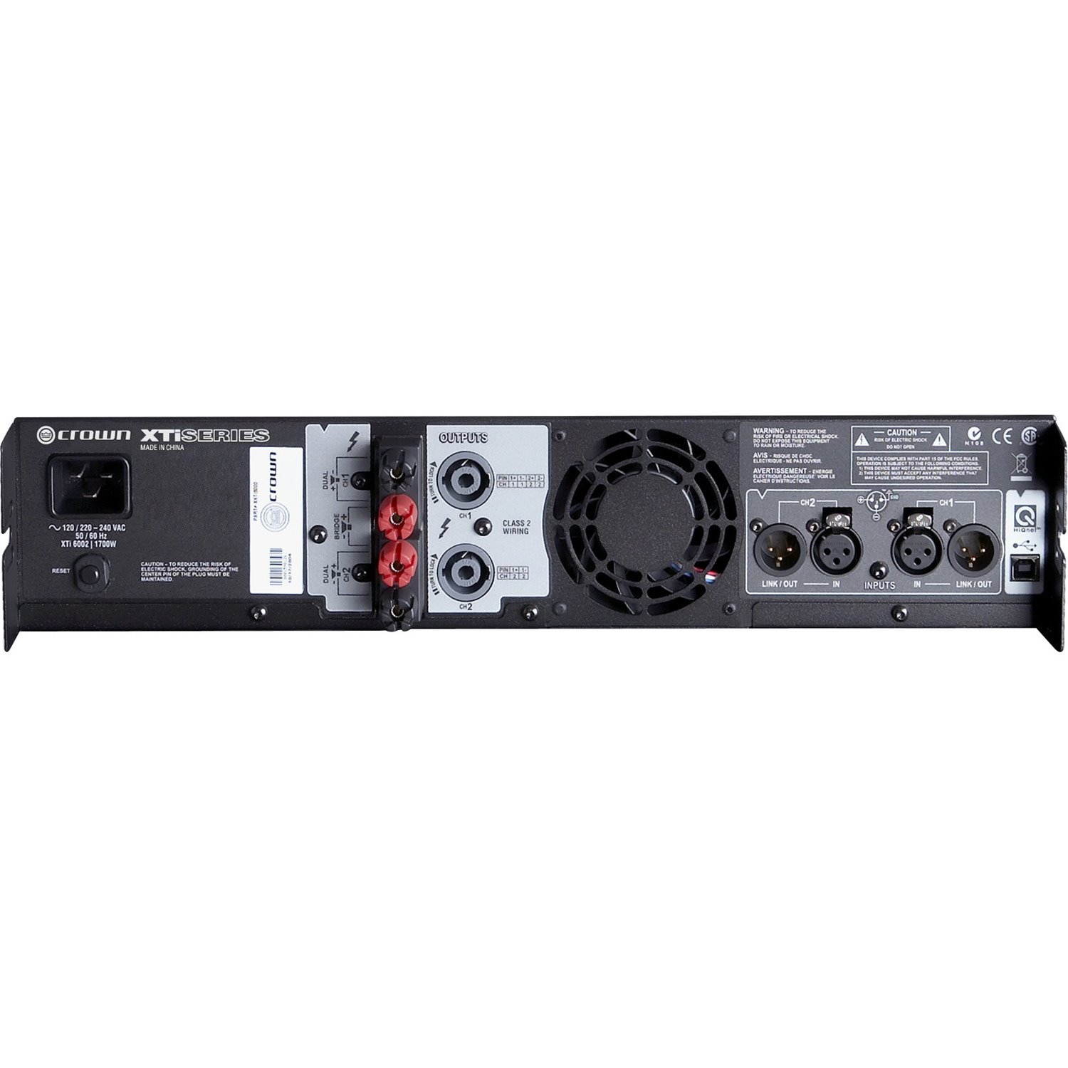Crown XTI 6002 Amplifier - 4200 W RMS - 2 Channel - Black