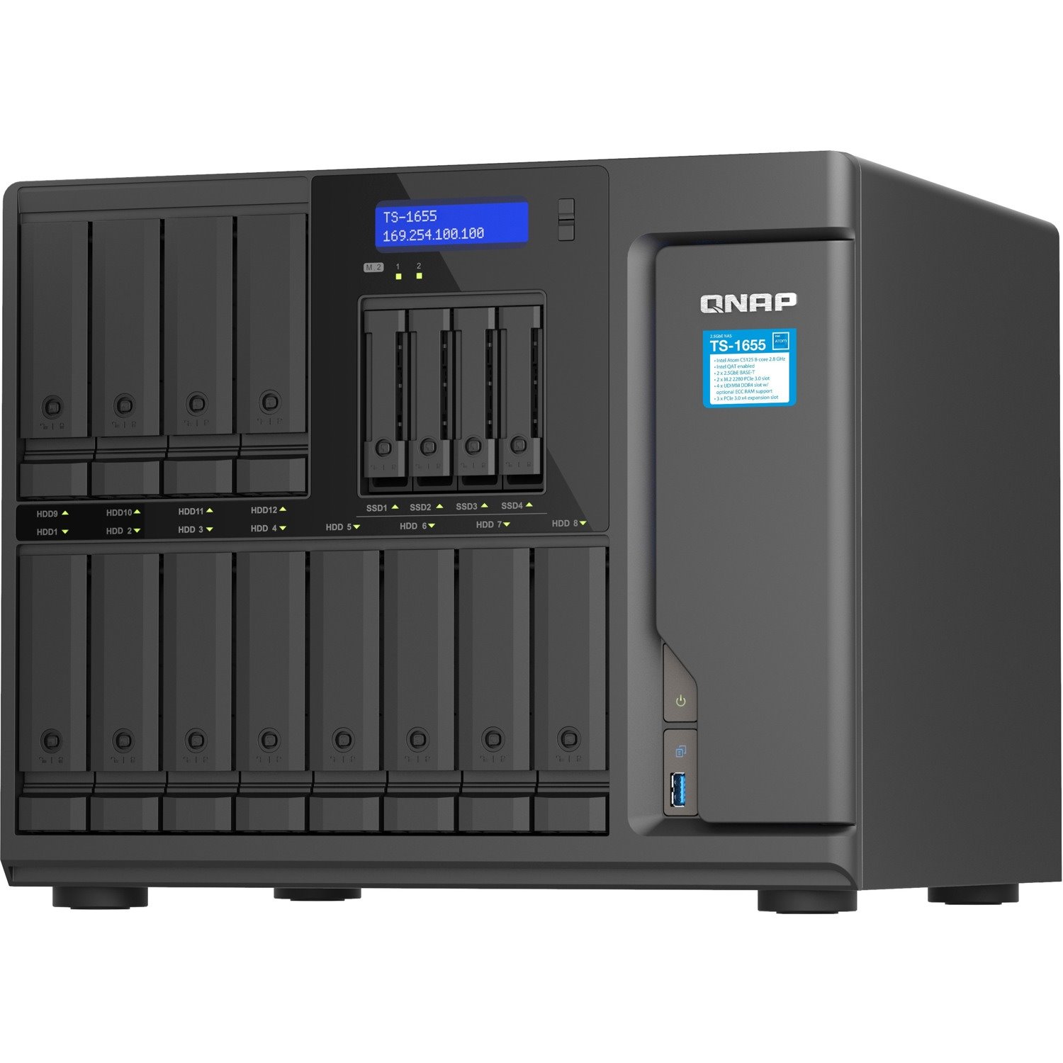 QNAP Turbo NAS TS-1655-8G SAN/NAS Storage System