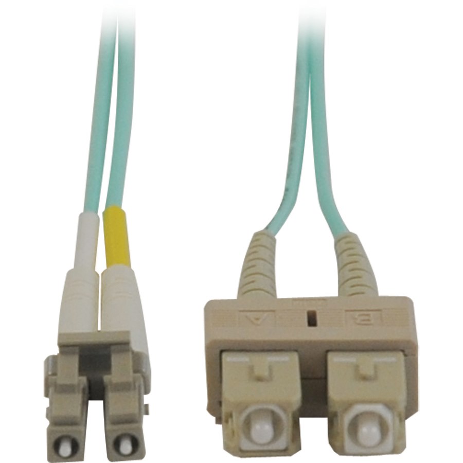 Eaton Tripp Lite Series 10Gb Duplex Multimode 50/125 OM3 LSZH Fiber Patch Cable (LC/SC) - Aqua, 2M (6 ft.)