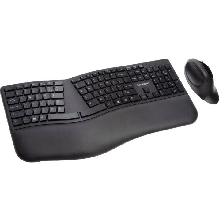 Kensington Pro Fit Keyboard & Mouse - USB Wireless Bluetooth/RF - USB Wireless Bluetooth/RF - 5 Button