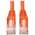 Eaton Tripp Lite Series Cat6 Gigabit Snagless Molded (UTP) Ethernet Cable (RJ45 M/M), PoE, Orange, 50 ft. (15.24 m)