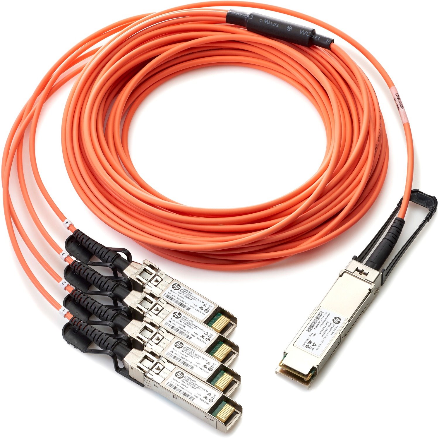 HPE BladeSystem c - Class QSFP+ to 4x10G SFP+ 15m Active Optical Cable