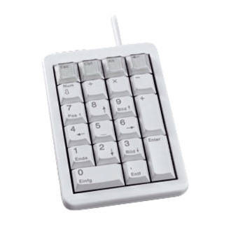 CHERRY G84-4700 Keypad - Cable Connectivity - USB Interface - English (US) - Light Grey