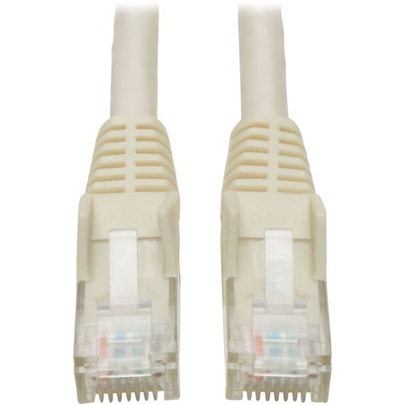Eaton Tripp Lite Series Cat6 Gigabit Snagless Molded (UTP) Ethernet Cable (RJ45 M/M), PoE, White, 50 ft. (15.24 m)