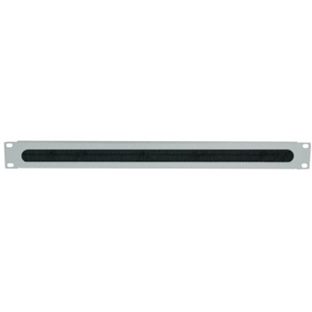 Intellinet 19" Cable Entry Panel, 1U, with Brush Insert, Grey