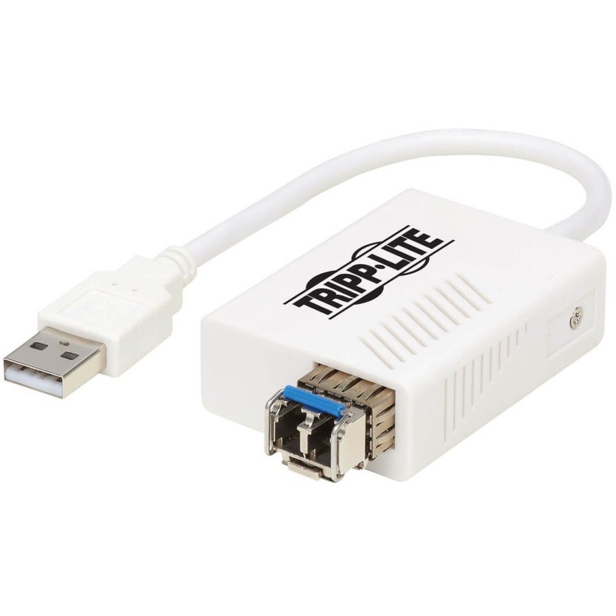 Tripp Lite by Eaton USB 2.0 Ethernet Adapter - 10/100 Mbps, 100Base-FX, LC, Singlemode Fiber, White