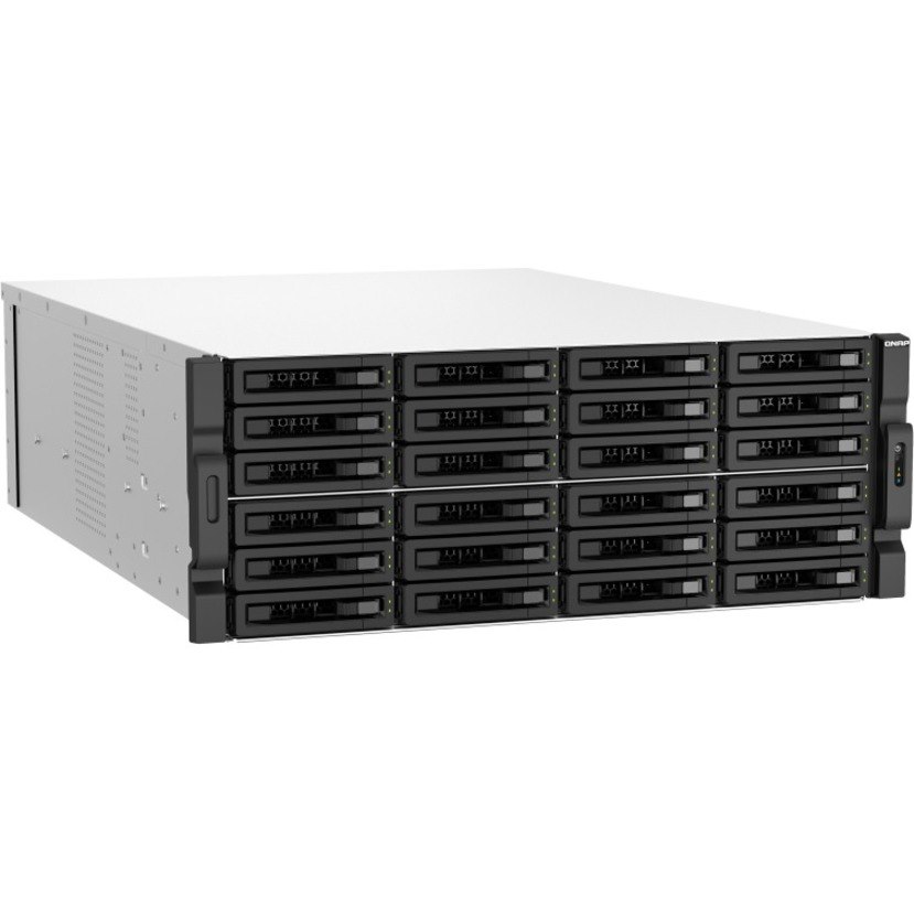 QNAP TS-h3087XU-RP-E2378-64G 30 x Total Bays SAN/NAS Storage System - 5 GB Flash Memory Capacity - Intel Xeon E-2378 Octa-core (8 Core) 2.60 GHz - 64 GB RAM - DDR4 SDRAM - 4U Rack-mountable