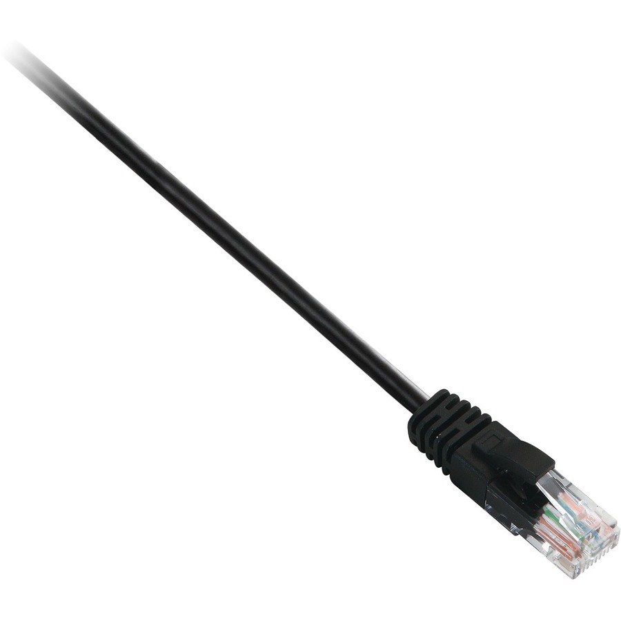 V7 V7CAT6UTP-02M-BLK-1E 2 m Category 6 Network Cable for Modem, Patch Panel, Network Card