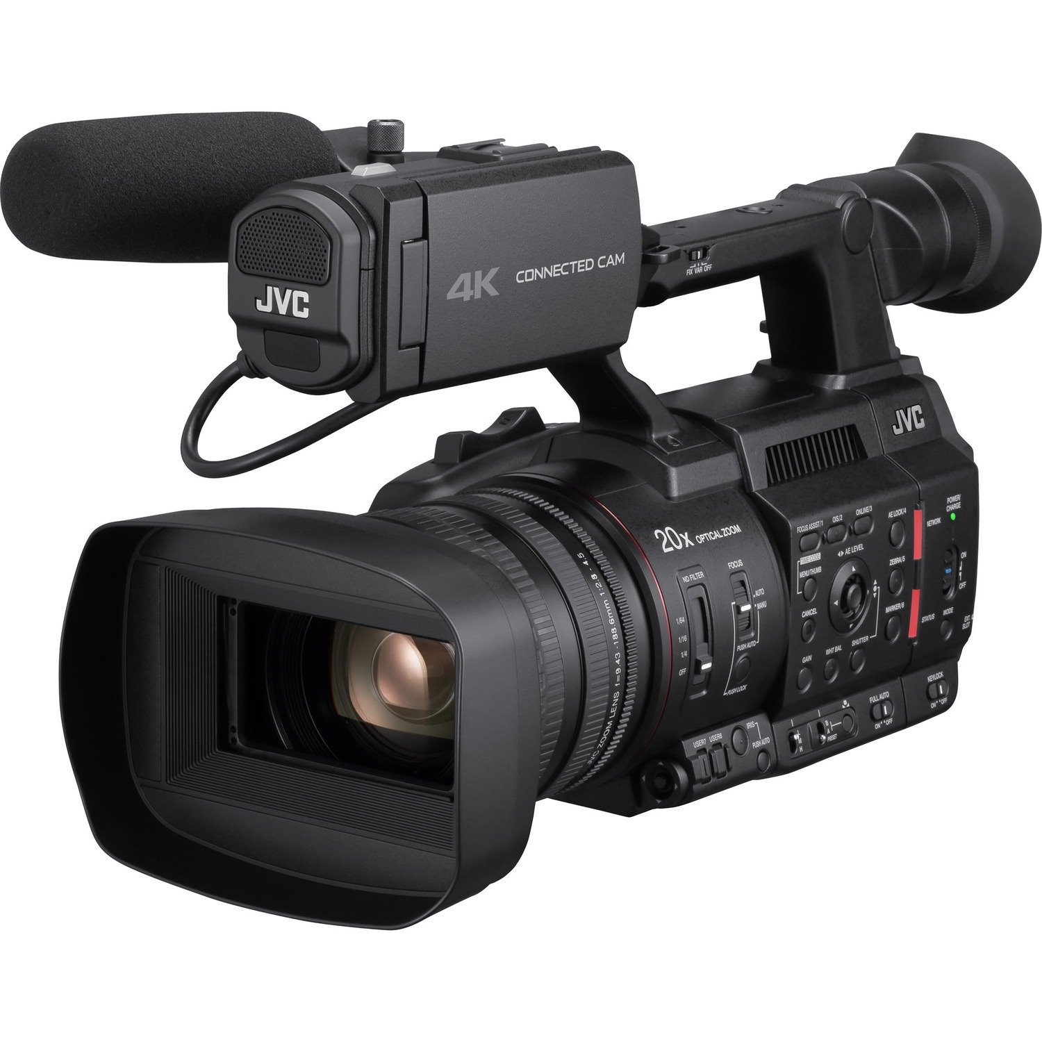 JVC GY-HC500U 4K Hand-Held Connected Cam 1-Inch Camcorder