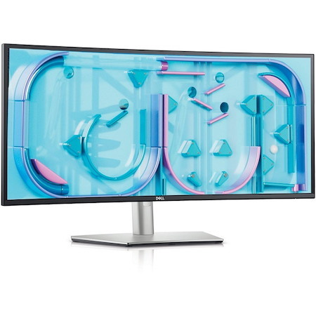 Dell UltraSharp U3421WE 34" Class Curved Screen LCD Monitor - 21:9 - Platinum Silver