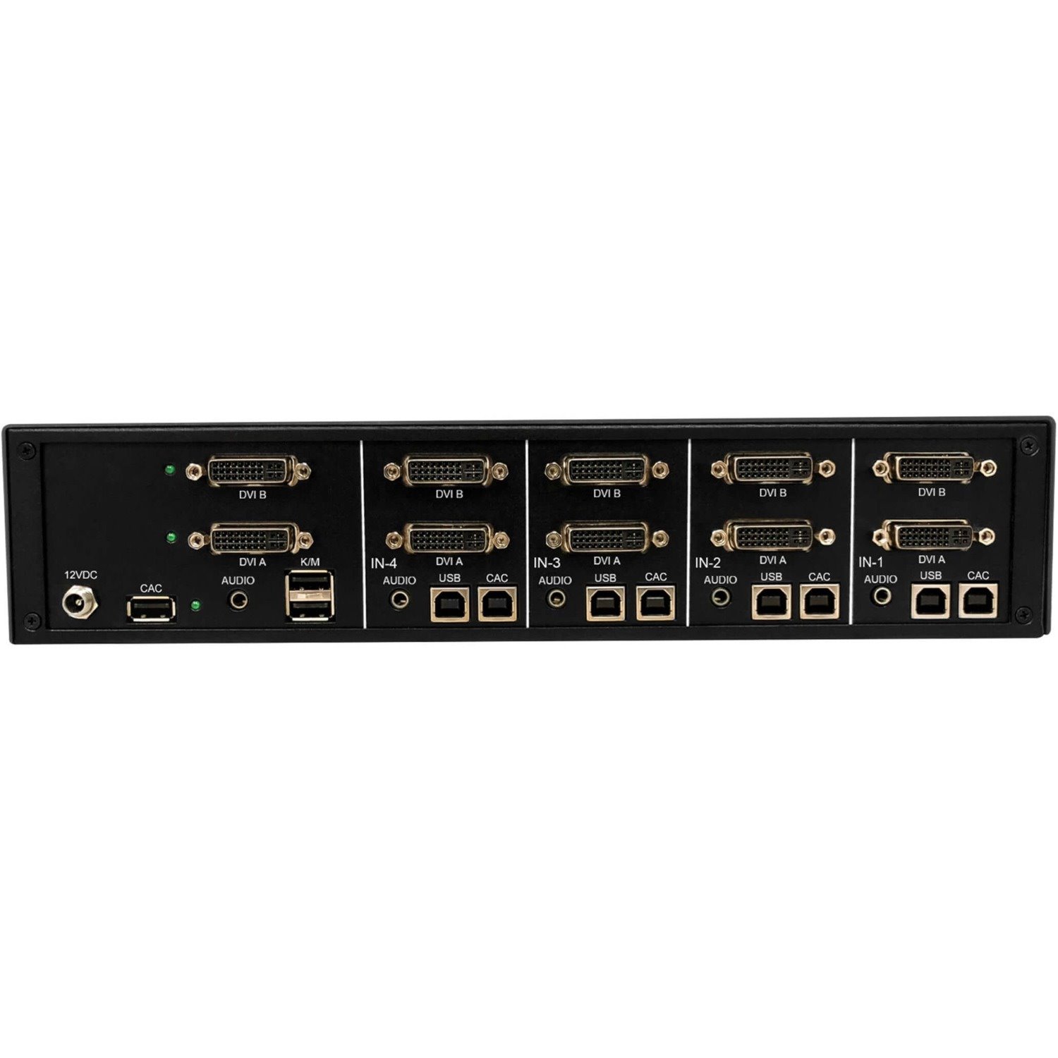Tripp Lite by Eaton Secure KVM Switch, 4-Port, Dual Head, DVI to DVI, NIAP PP4.0, Audio, CAC, TAA