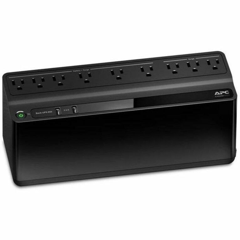 Lenovo APC Back-UPS 850VA, 120V, 2 USB charging ports, 9 NEMA outlets (3 surge)