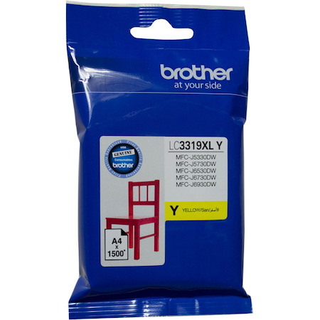 Brother LC3319XLY Original High Yield Inkjet Ink Cartridge - Yellow Pack