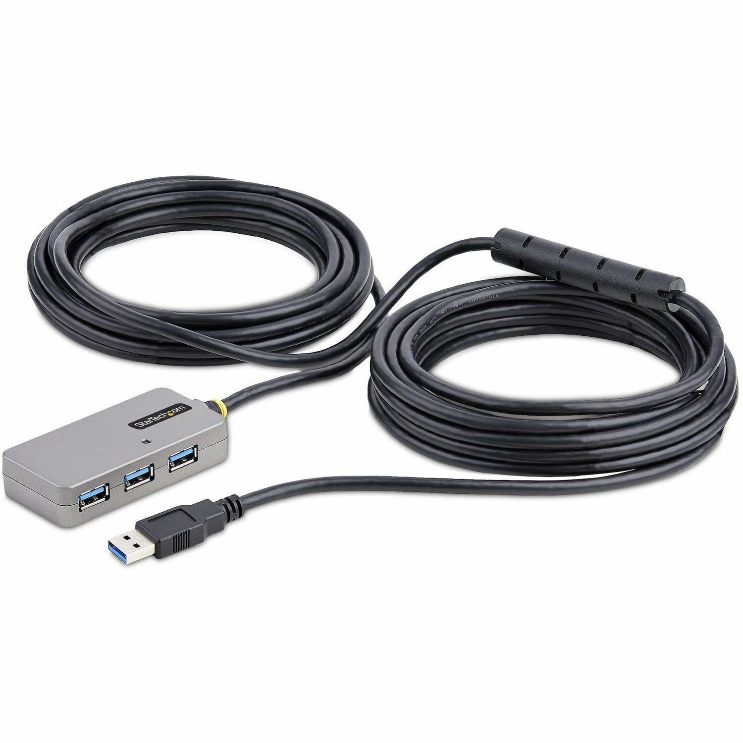 StarTech.com 33ft (10m) USB 3.2 Gen 1 5Gbps Active Cable with 4-Port USB Hub