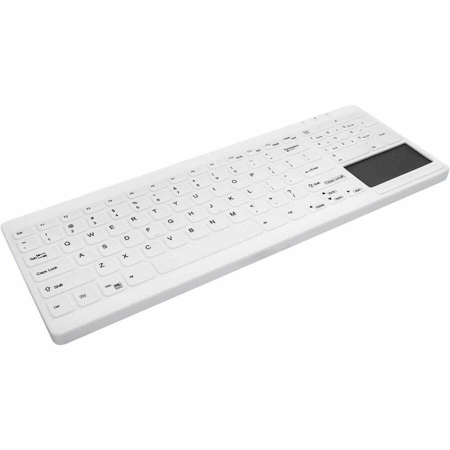 Active Key Keyboard - Cable Connectivity - USB 1.1 Interface - TouchPad - English (UK) - White