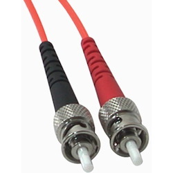 C2G 3m LC-ST 62.5/125 OM1 Duplex Multimode PVC Fiber Optic Cable - Orange