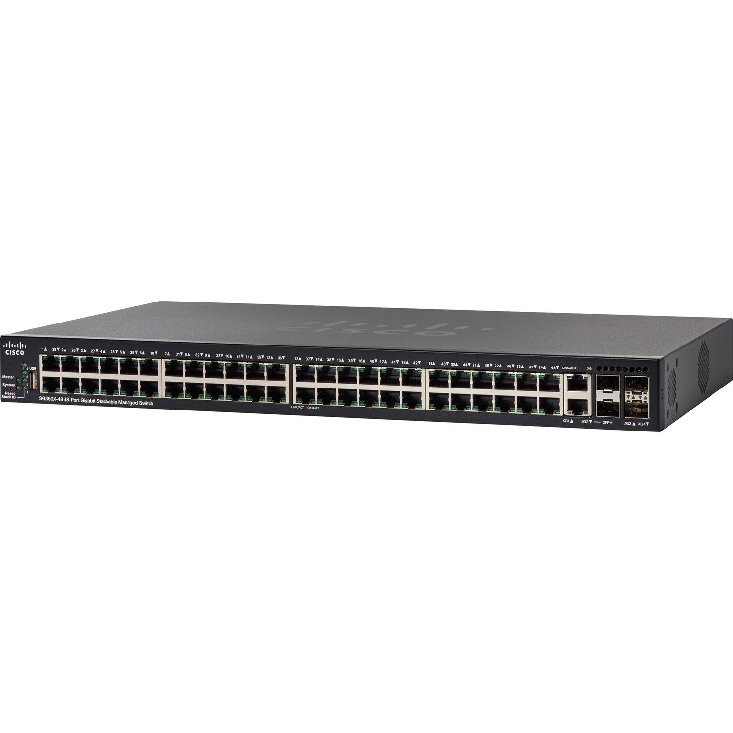 Cisco 350X SG350X-48P 48 Ports Manageable Layer 3 Switch - Gigabit Ethernet - 10/100/1000Base-T