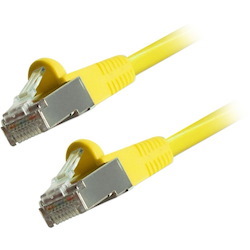 Comprehensive Cat6 Snagless Shielded Ethernet Cables, Yellow, 5ft