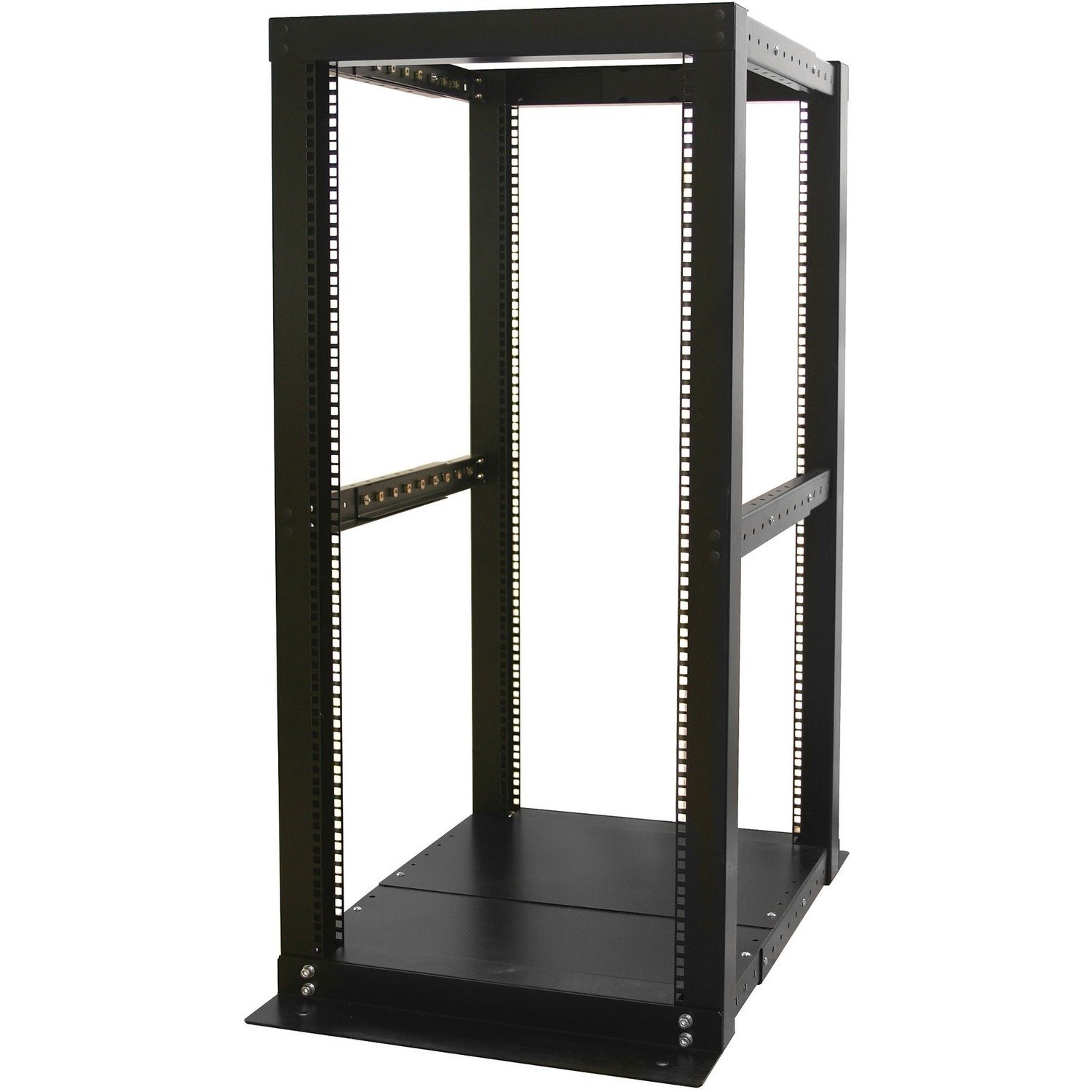 StarTech.com 25U Adjustable Depth 4 Post Open Frame Server Rack Cabinet