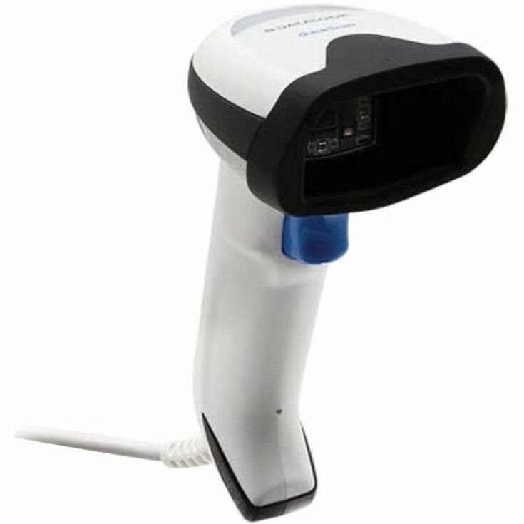 Datalogic QuickScan QD-2500 Retail, Self-checkout, Commercial Service, Hospitality, Transportation, Government Handheld Barcode Scanner Kit - Cable Connectivity - White