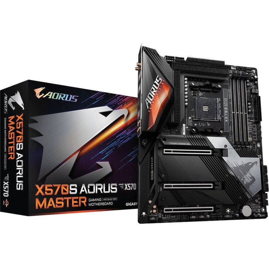 Aorus Ultra Durable X570S AORUS MASTER Desktop Motherboard - AMD X570 Chipset - Socket AM4 - ATX