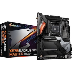 Aorus Ultra Durable X570S AORUS MASTER Desktop Motherboard - AMD X570 Chipset - Socket AM4 - ATX
